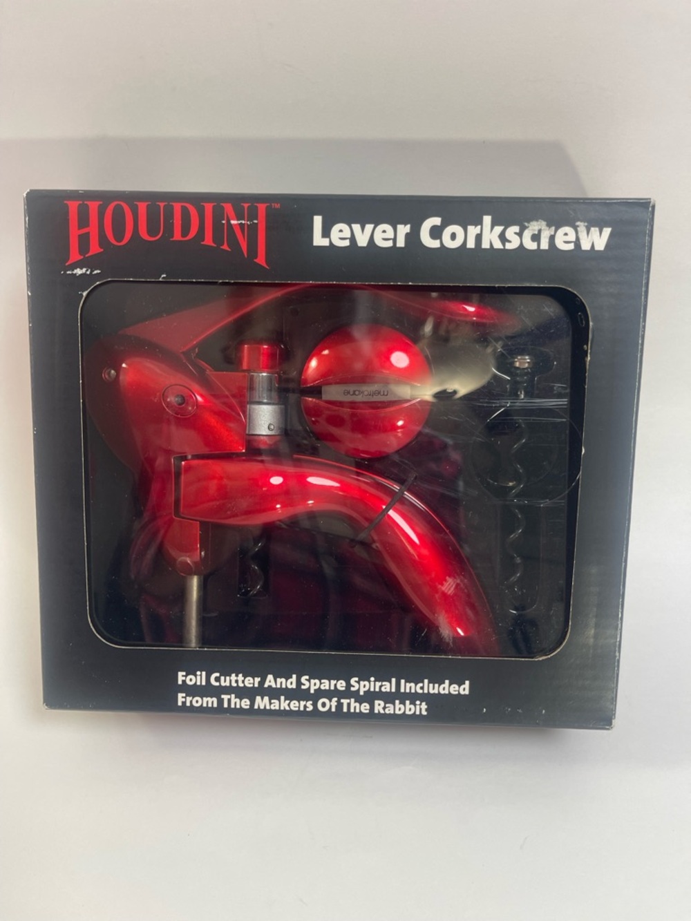 Metro Red Lever Corkscrew Set